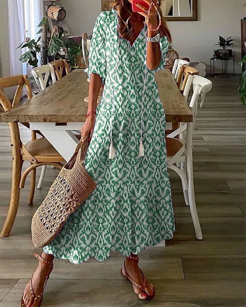 Bellucio™ | Vestito midi dallo stile boho disinvolto