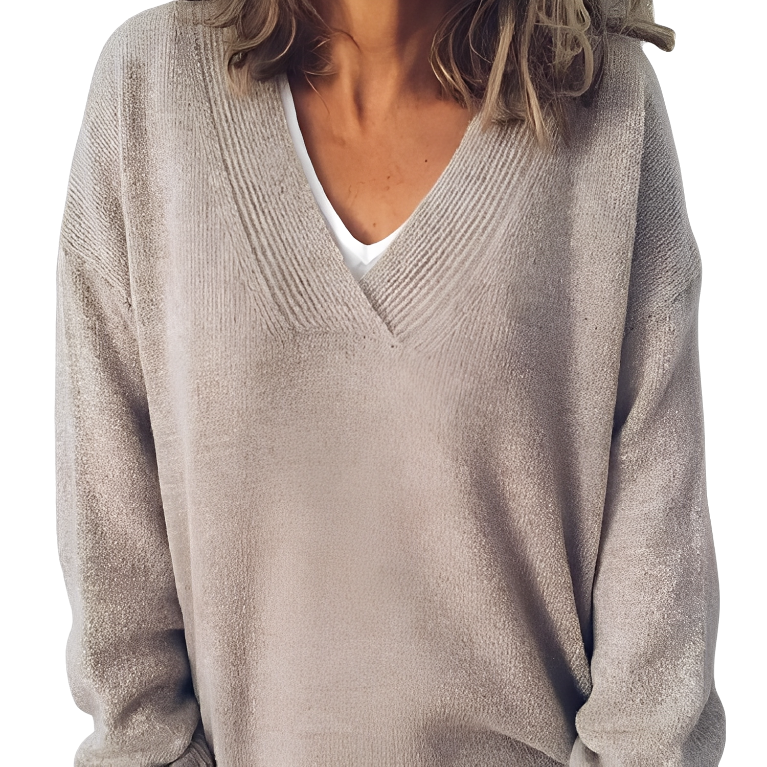 Camryn - Maglione casual lavorato a maglia per donne
