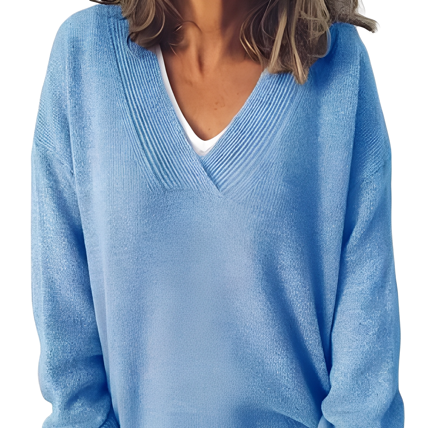 Camryn - Maglione casual lavorato a maglia per donne