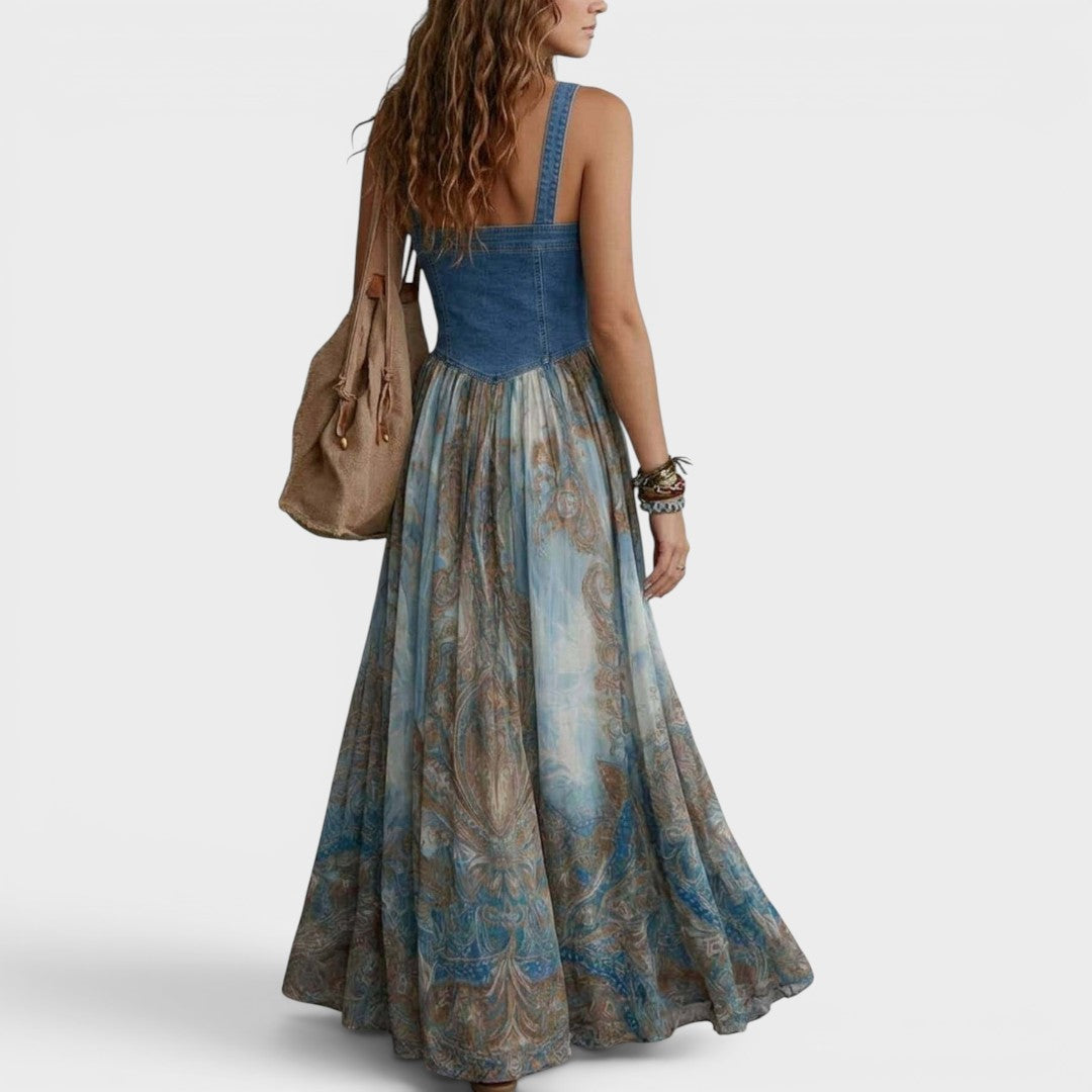 Bellucio™ | Abito Maxi Flow Seraphina Paisley