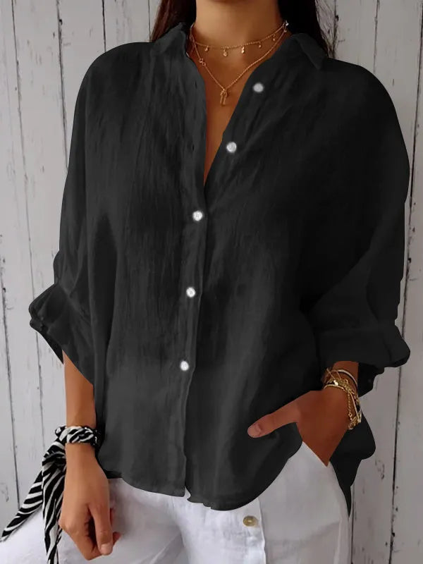 Liliana - Top in lino casual per donne