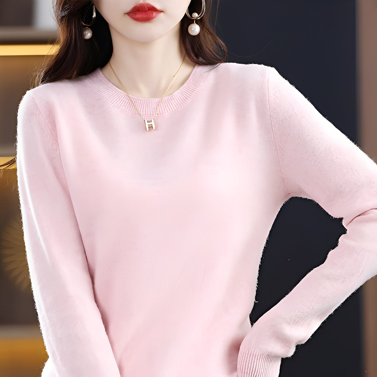 Julia - Elegante maglione di lana attillato per donne