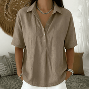 Bellucio™ | Blusa con colletto  1+1 GRATIS