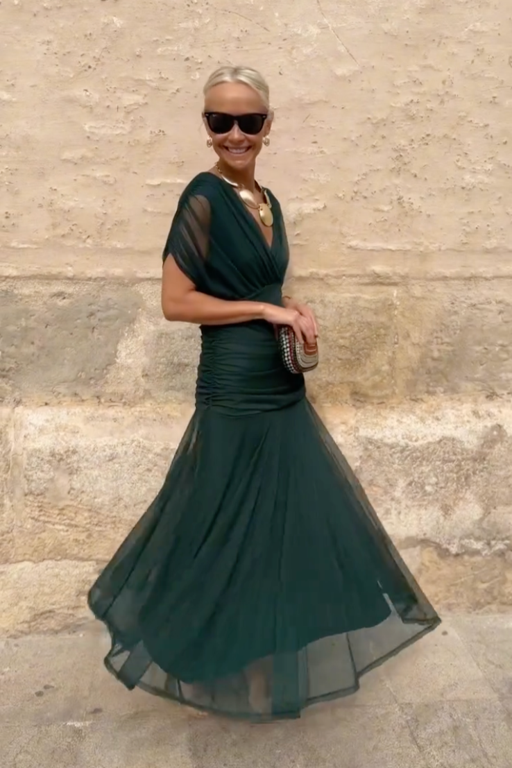 Bellucio™ | Elegante abito lungo da festa con scollo a V