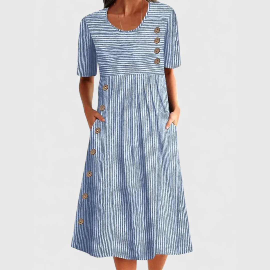 Bellucio™ | Vestito midi a righe