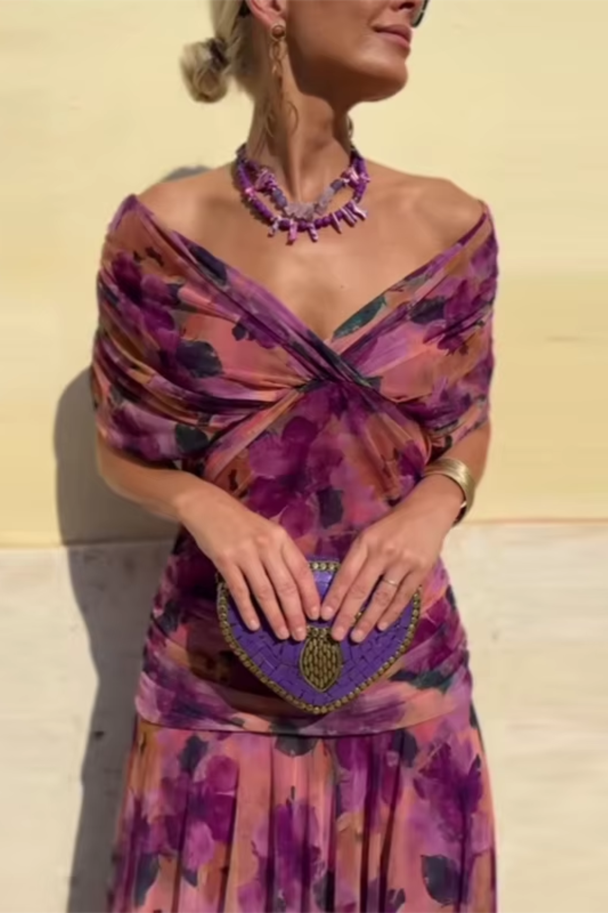 Bellucio™ | Elegante abito lungo da festa con scollo a V