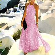 Valorie - Abito Boho plissettato con stampa patchwork per donne