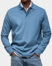 Marco| Polo con maniche lunghe in cotone confortevole