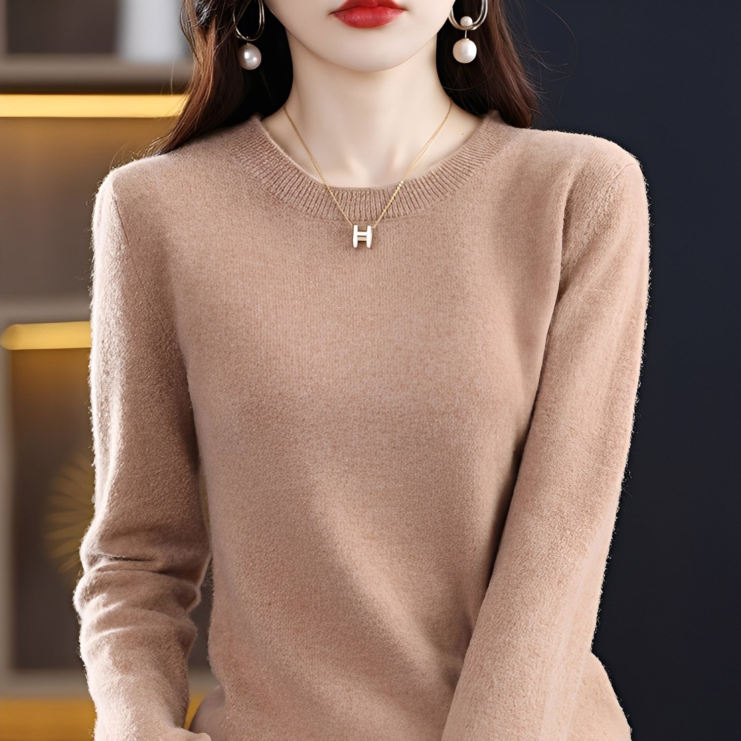Julia - Elegante maglione di lana attillato per donne