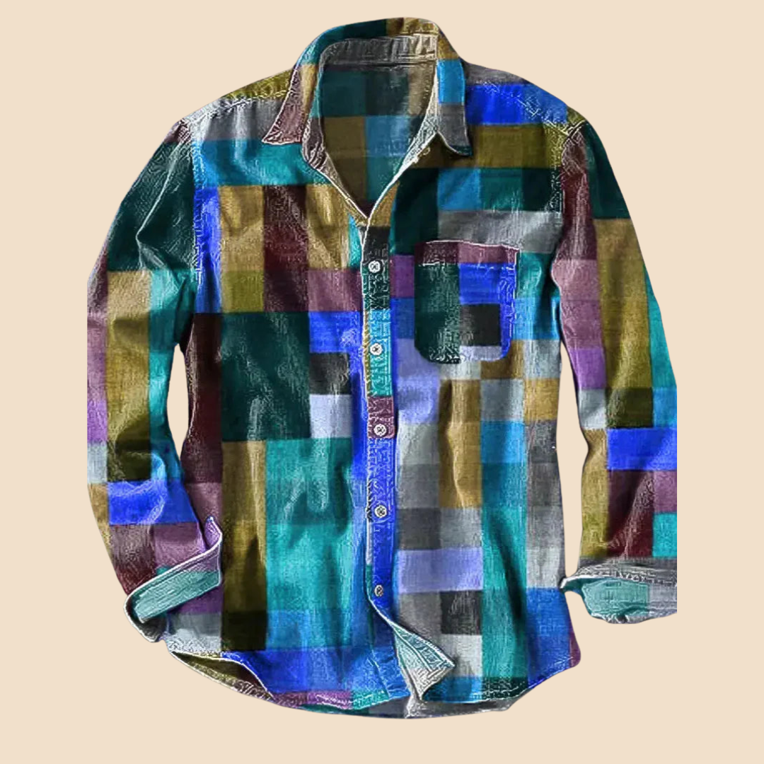 Thierry | Camicia vintage multicolore