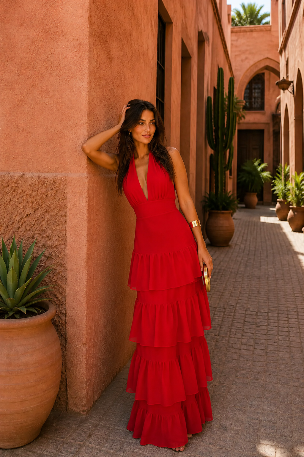 Bellucio™ | Abito Manila in rosso