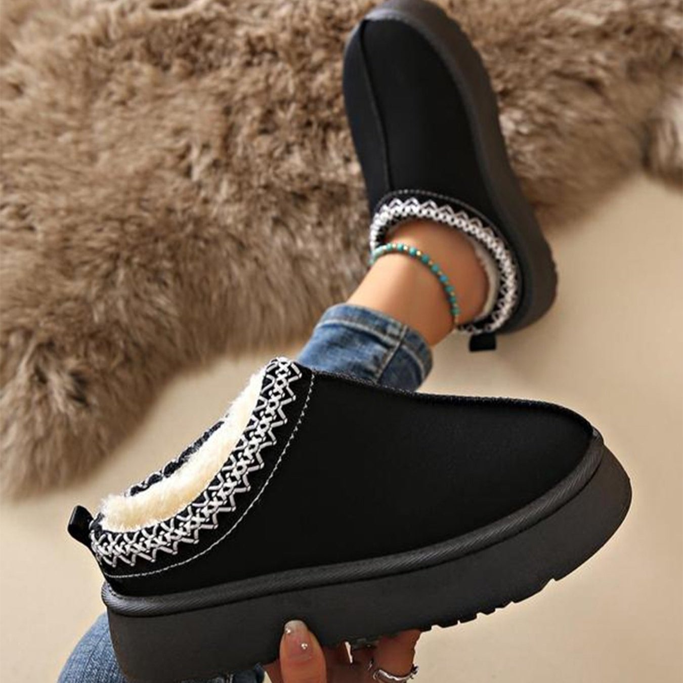 Audrey – Stivali da Neve Moda Stile Muffin