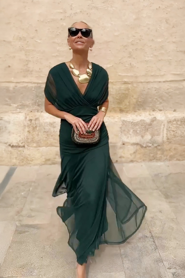 Bellucio™ | Elegante abito lungo da festa con scollo a V