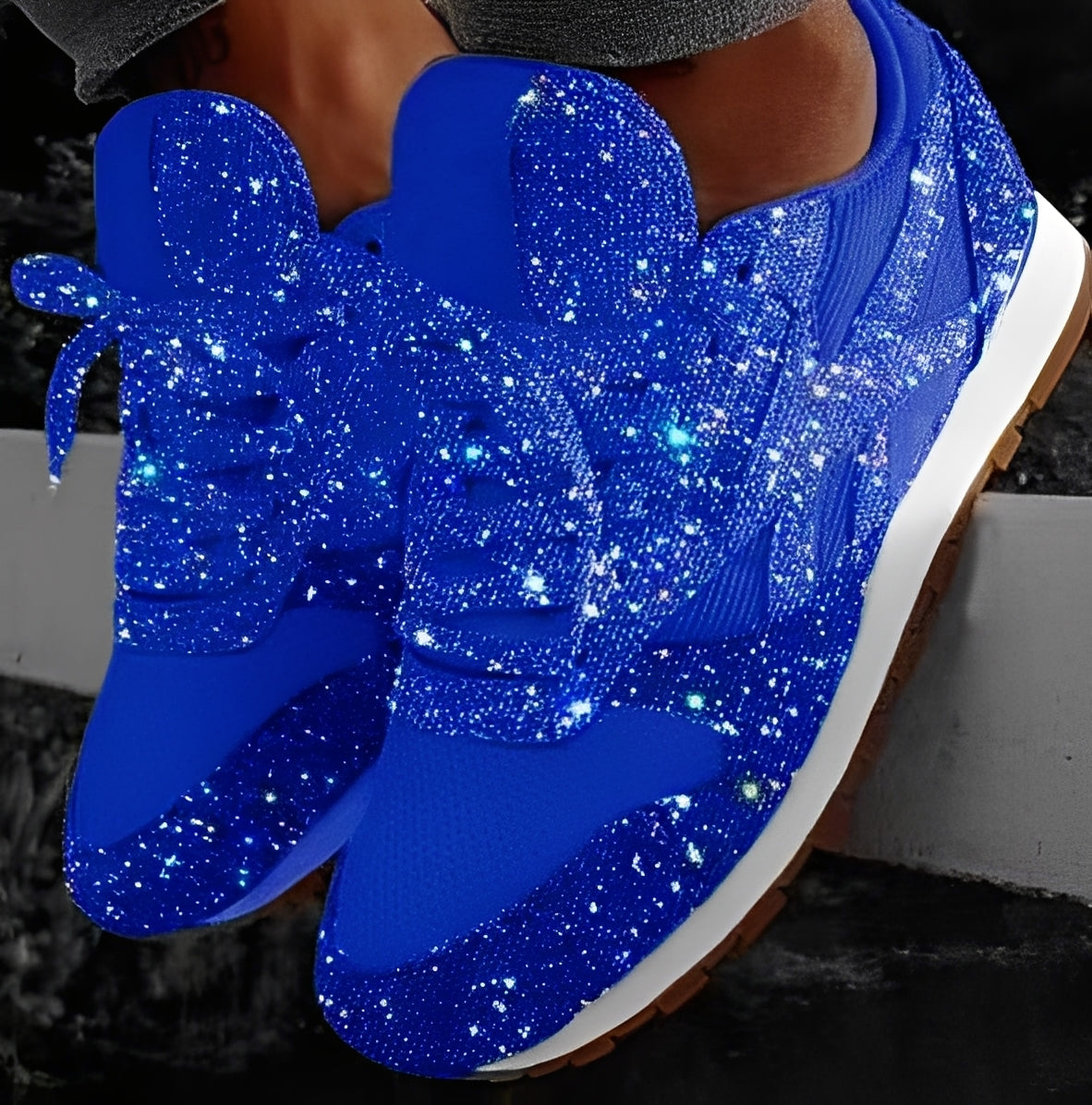 Kaycee - Sneaker Muffin casual luccicanti per donne