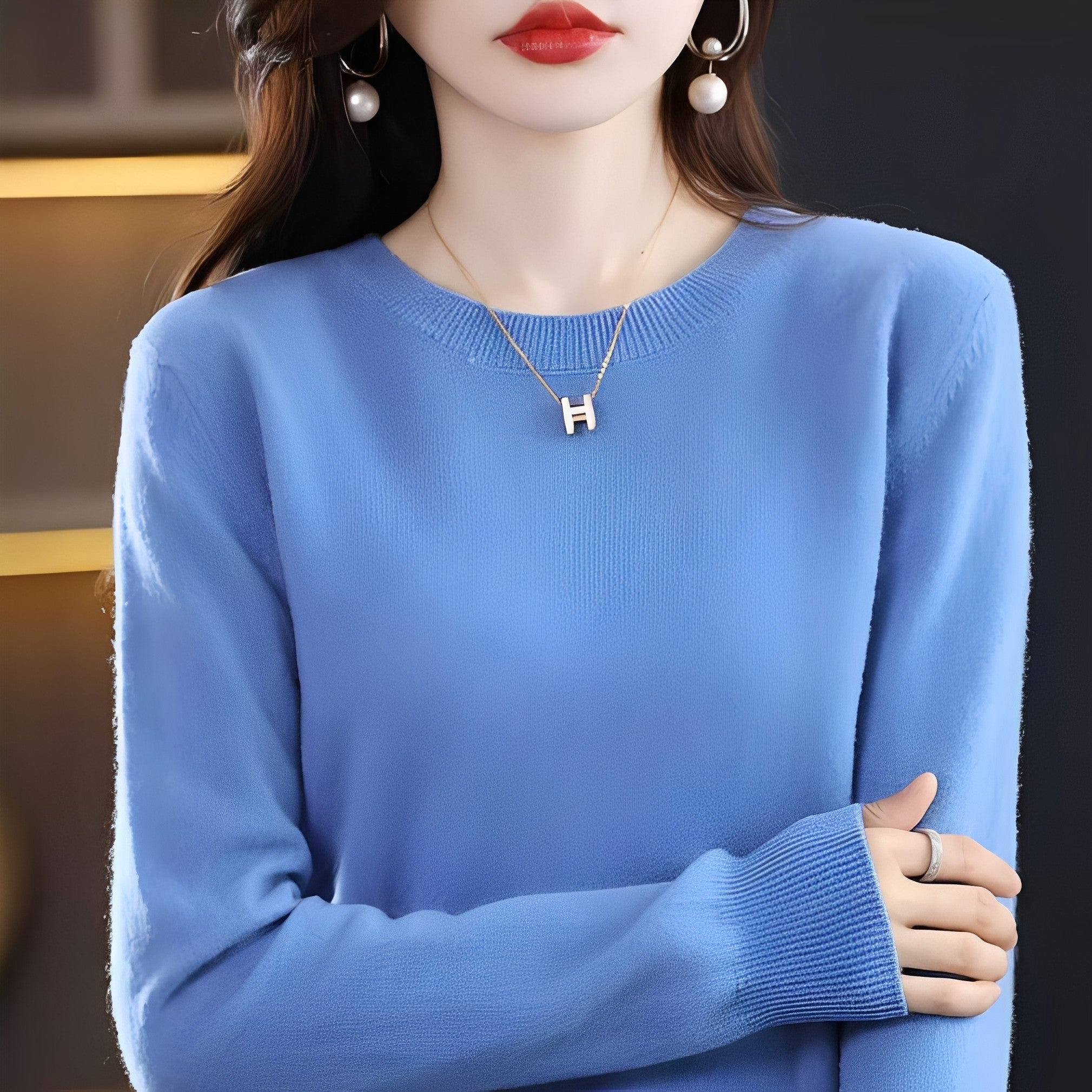 Julia - Elegante maglione di lana attillato per donne