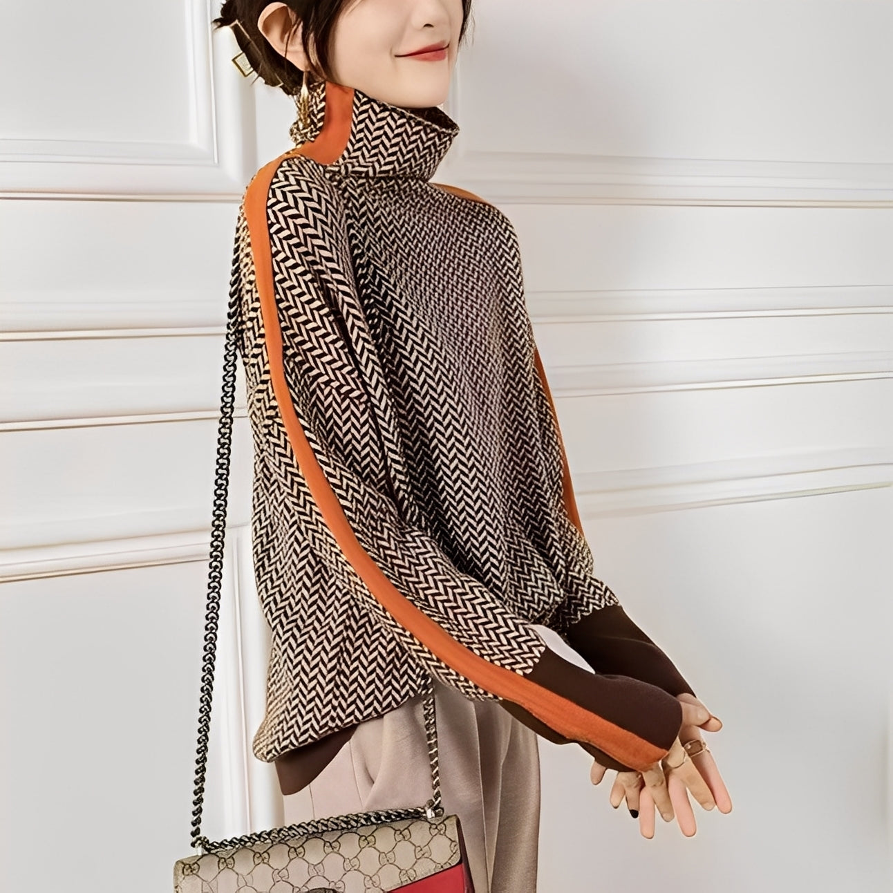 Roxanna - Maglione a righe casual e taglio morbido per donne