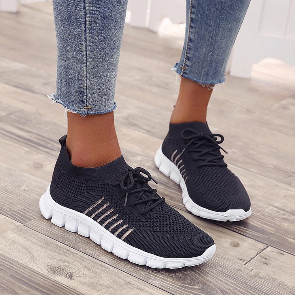 Amanda - Sneakers ortopediche in mesh intrecciato per donne