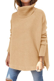 Macey - Maglione a collo alto casual in lana per donne