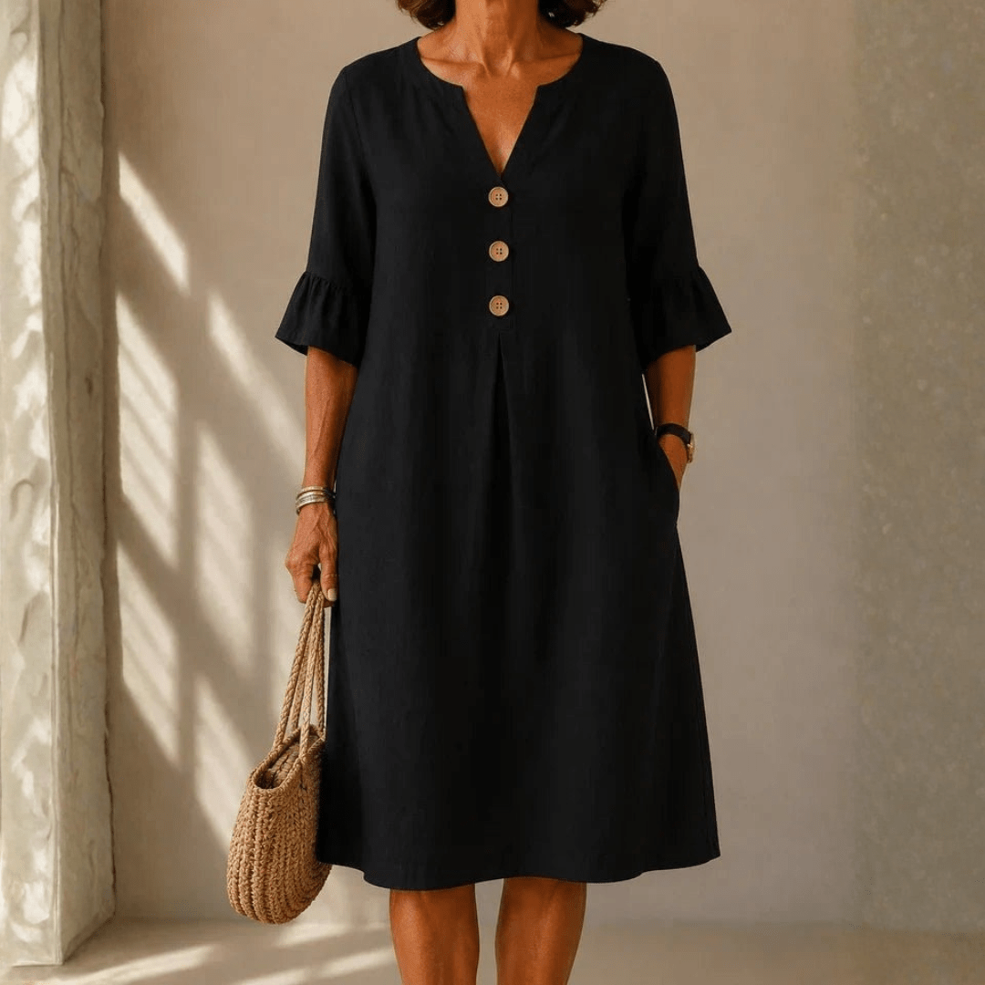 Bellucio™ | Abito Button Down Pli Creux Charlotte