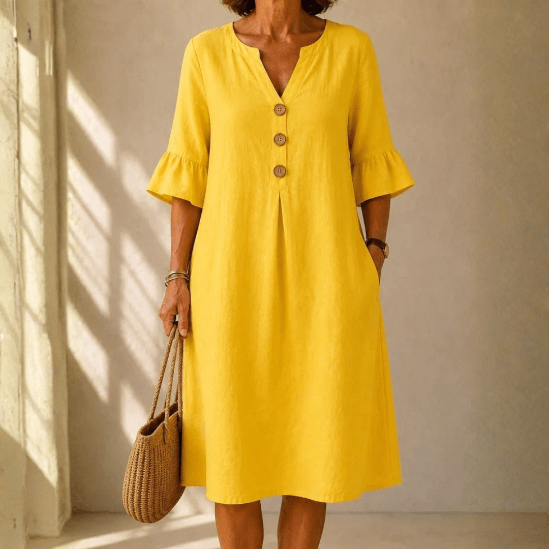 Bellucio™ | Abito Button Down Pli Creux Charlotte