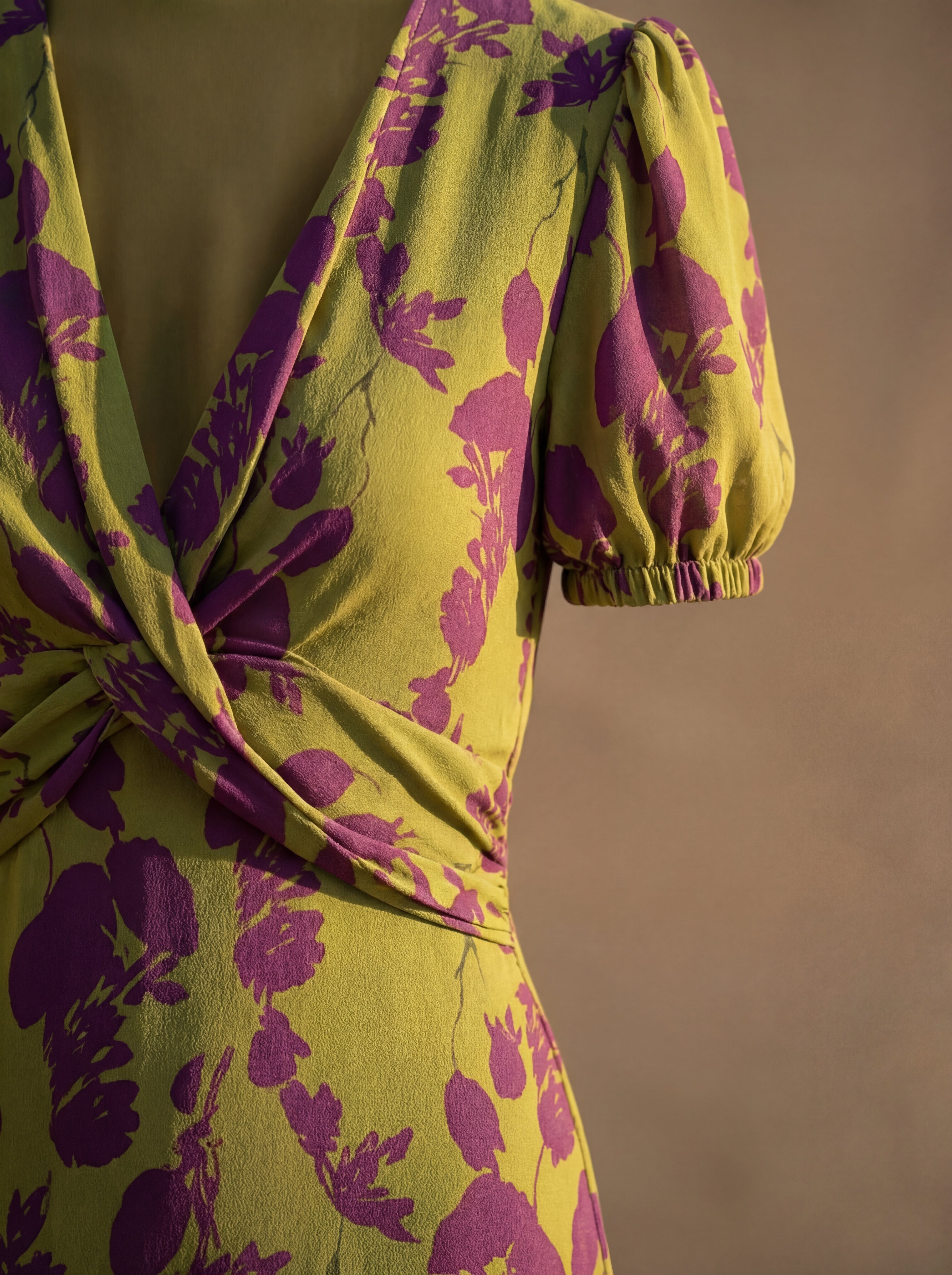 Bellucio™ | Abito Maxi Floreale con Drappeggio Fluido