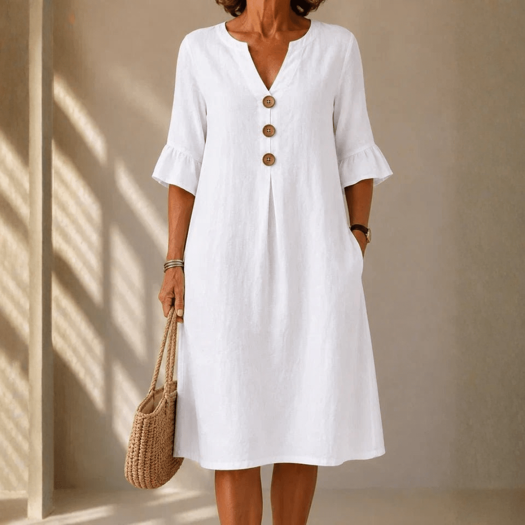 Bellucio™ | Abito Button Down Pli Creux Charlotte