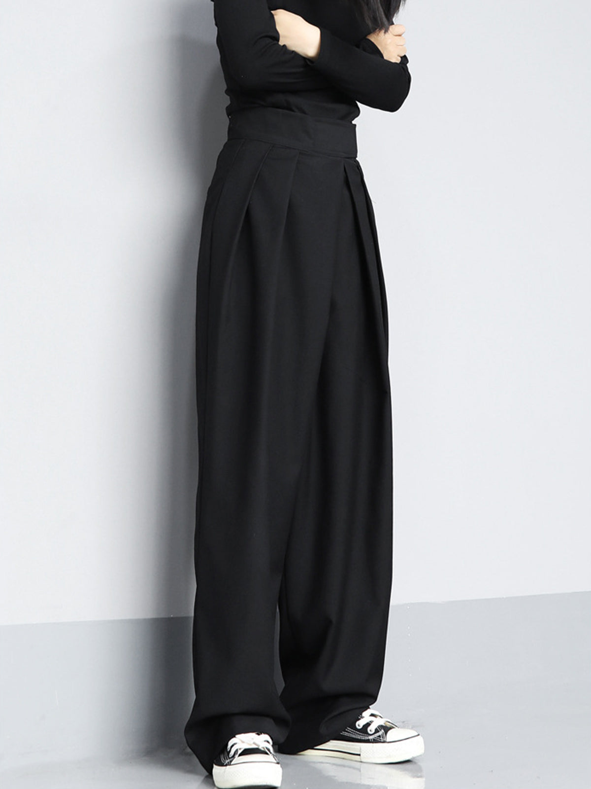 Marisa – Pantaloni larghi con chiusura a velcro