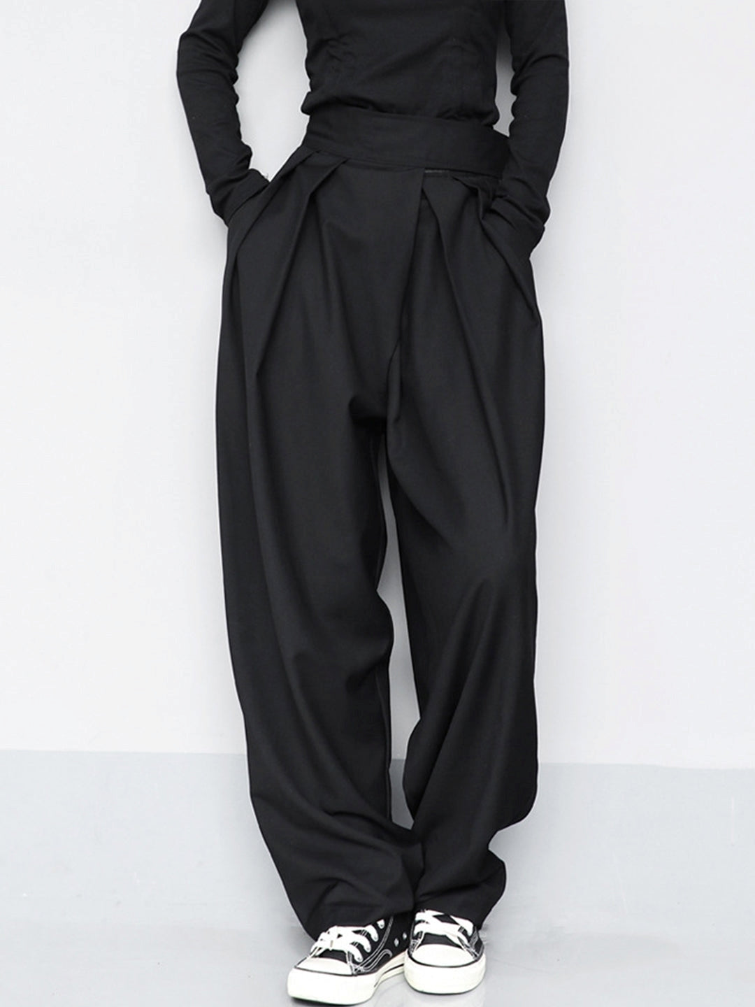 Marisa – Pantaloni larghi con chiusura a velcro
