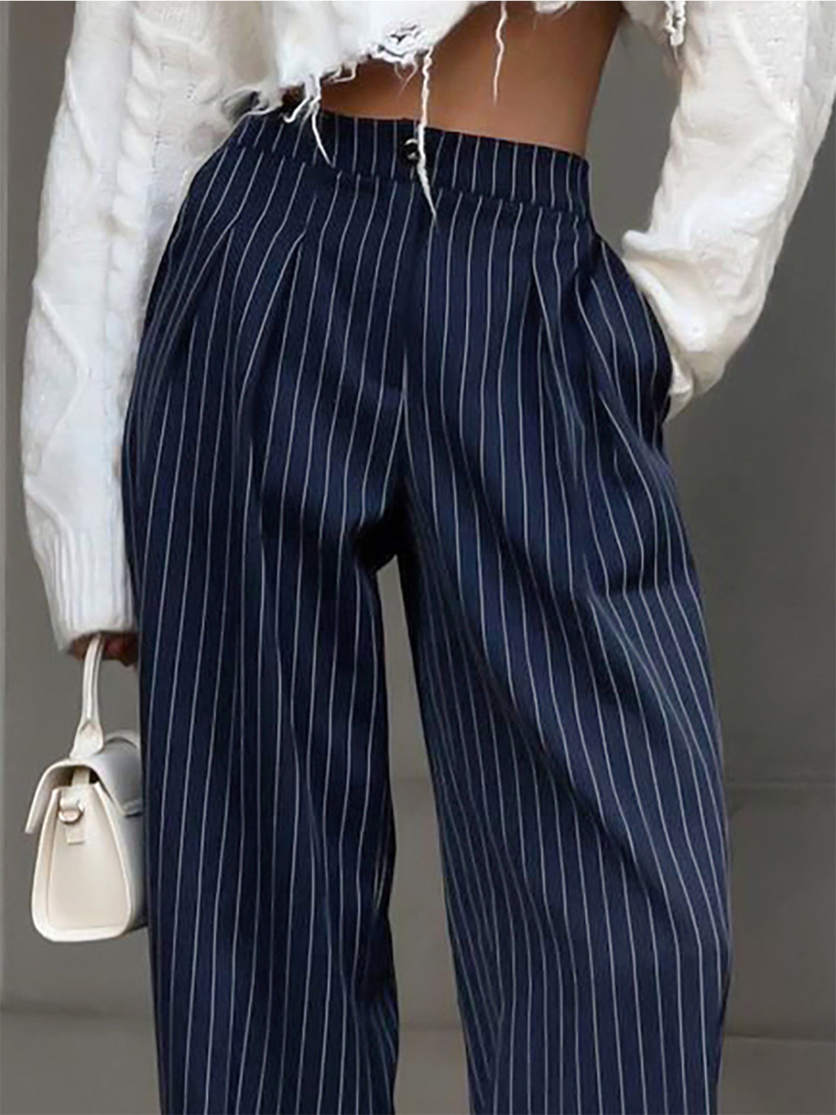 Diana – Pantaloni a Plettini a Righe
