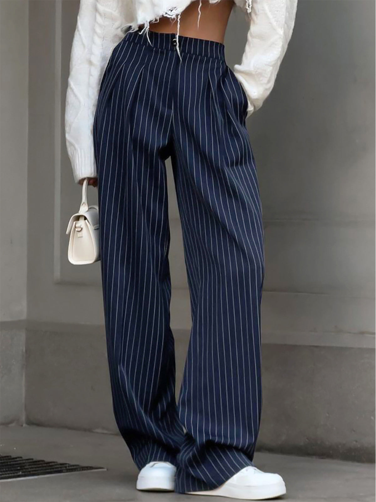 Diana – Pantaloni a Plettini a Righe