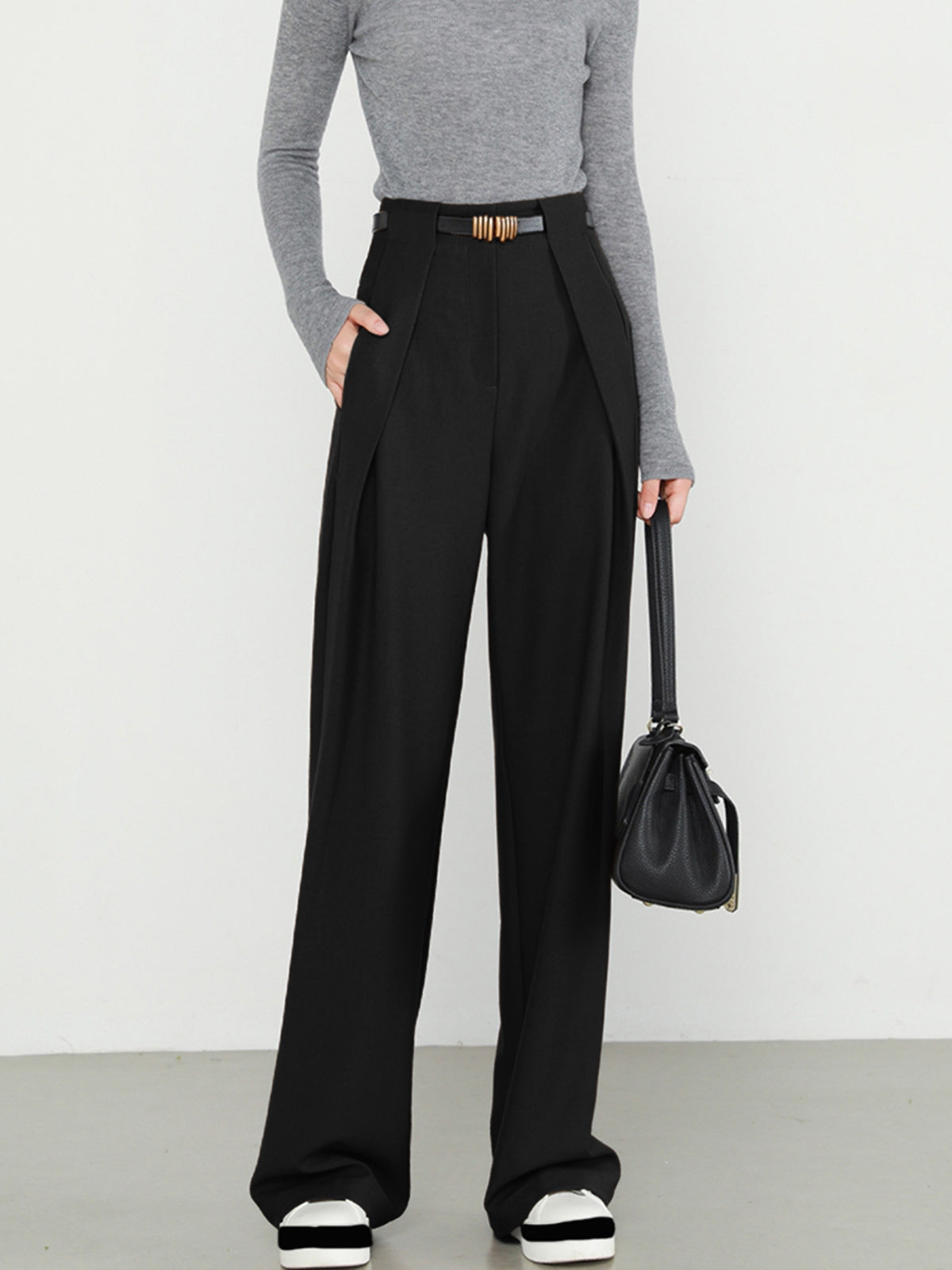 Lina – Pantaloni dritti con tasche