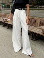 Marlene – Pantaloni in Tessuto Largo Senza Cintura