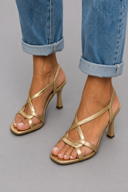 Bellucio™ | Sandali con Tacco Golden Summer Charm