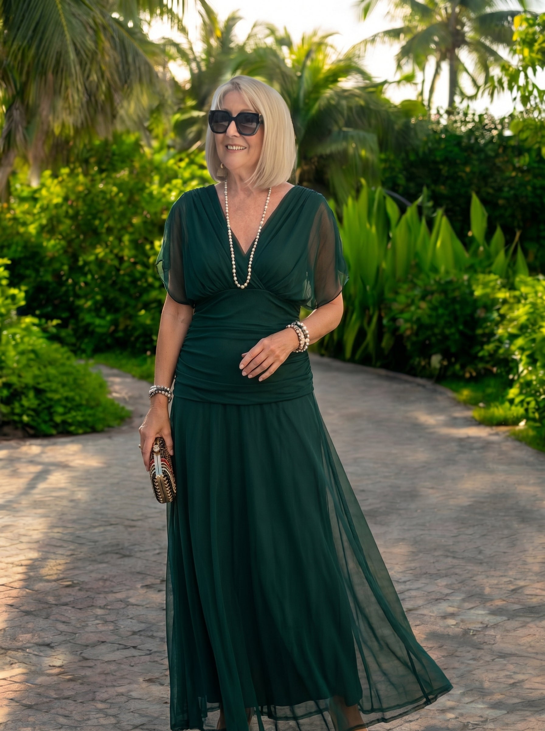 Bellucio™ | Elegante abito lungo da festa con scollo a V