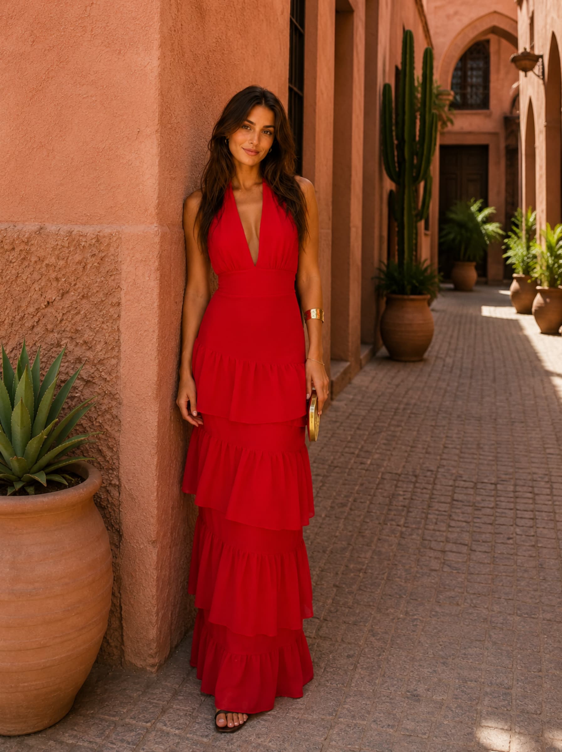 Bellucio™ | Abito Manila in rosso