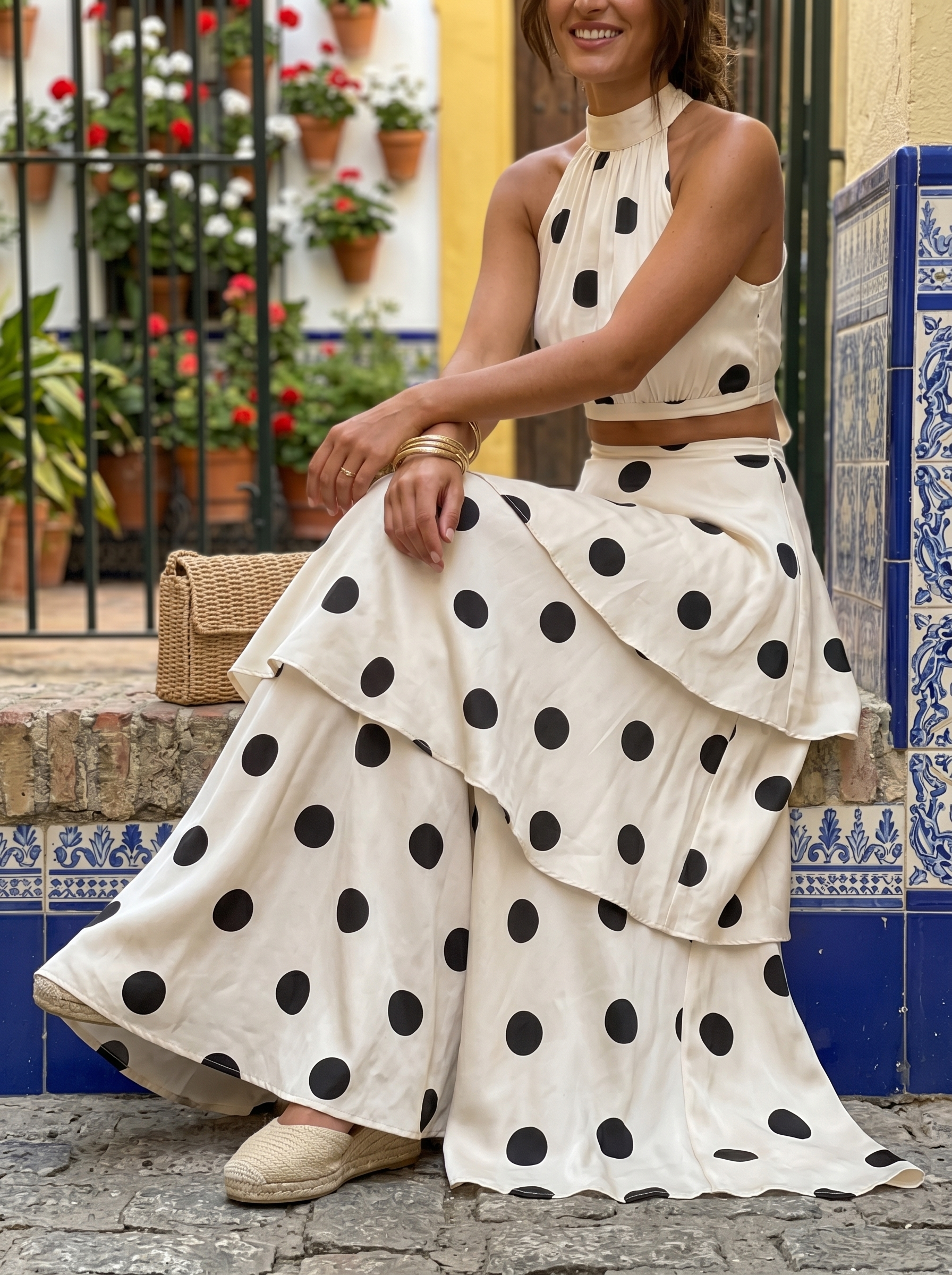 Bellucio™ | Set Top a Pois e Gonna Lunga