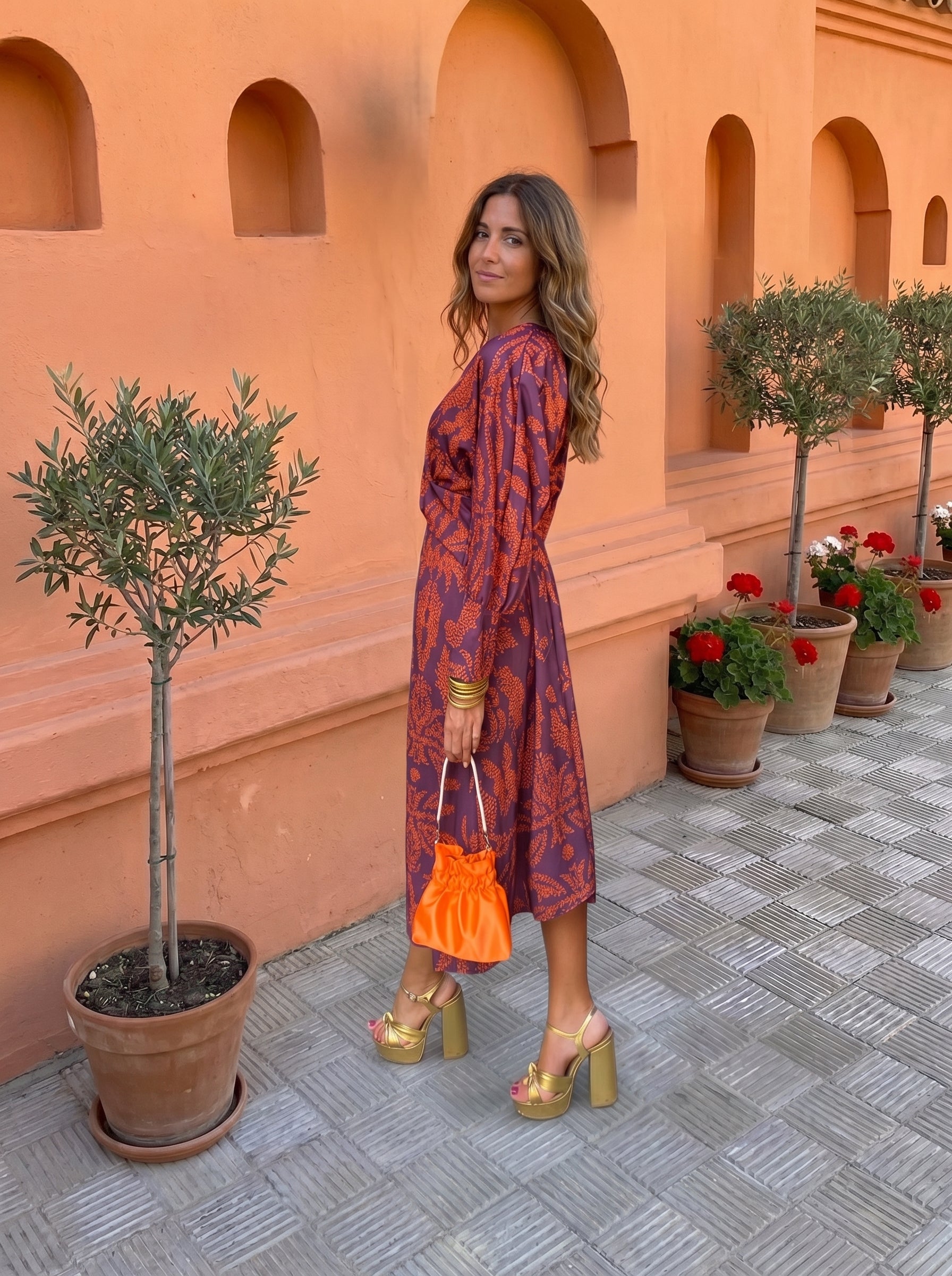 Bellucio™ | Abito Midi con Stampa