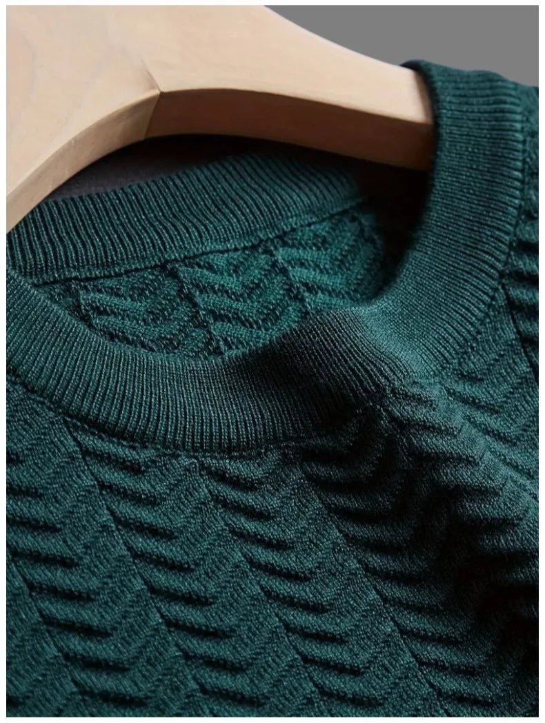 BELLUCIO™ | T-SHIRT IN MAGLIA TEXTURIZZATA PER UOMINI