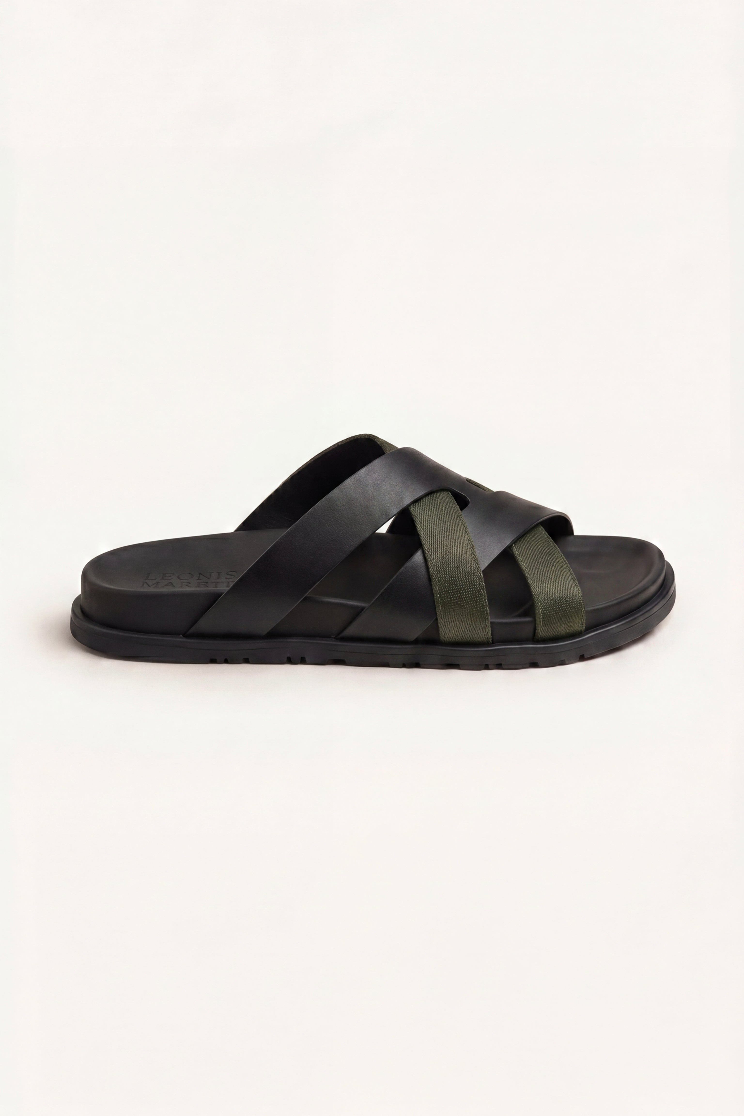 Bellucio™ | Sandalo Tuscana Nero/Verde Oliva