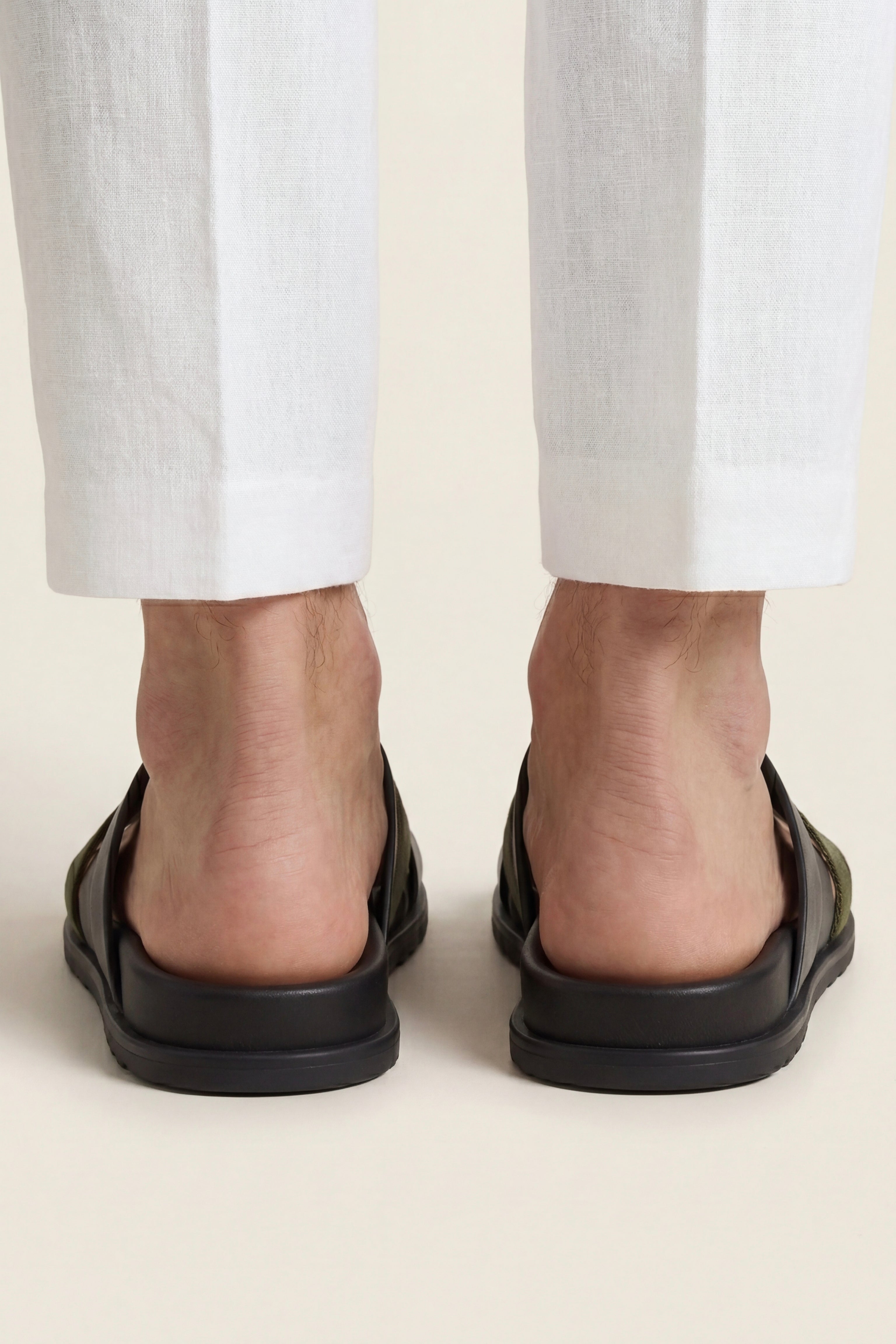 Bellucio™ | Sandalo Tuscana Nero/Verde Oliva