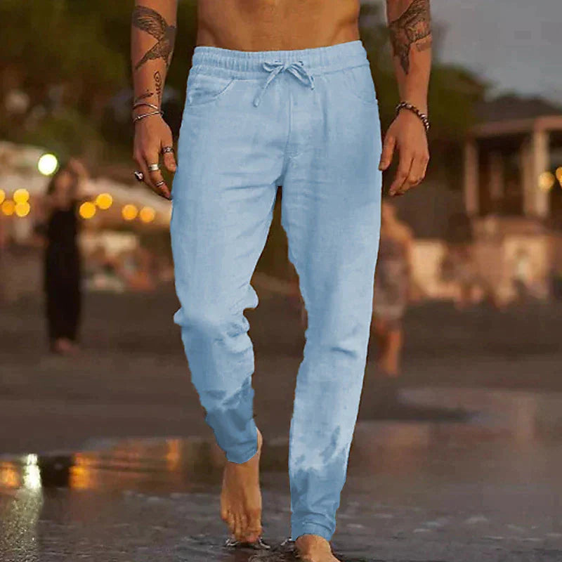 Bellucio™ | Mateo Pantaloni da Spiaggia in Lino