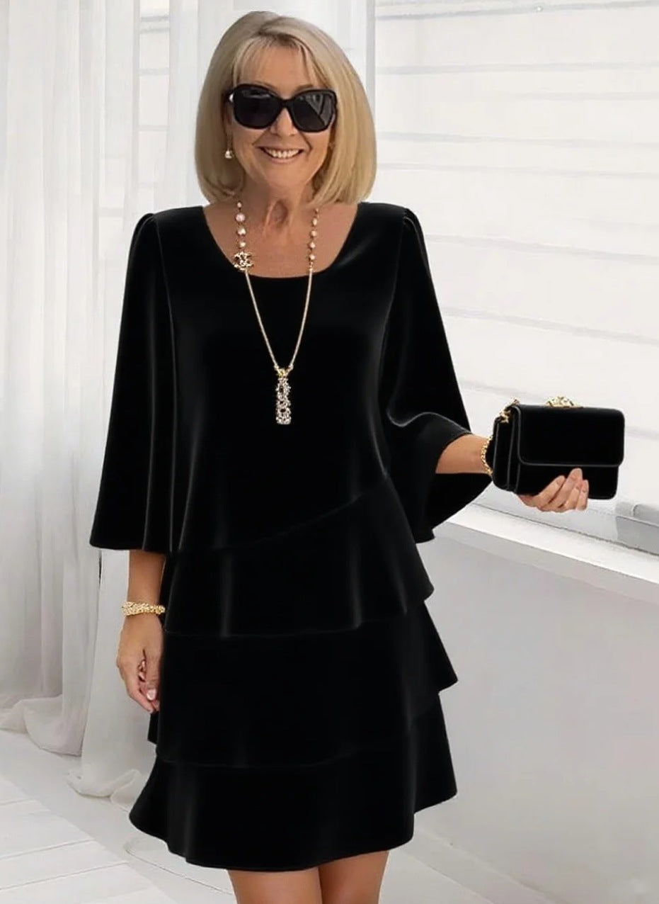 Bellucio™ | Elegante vestito midi con volant