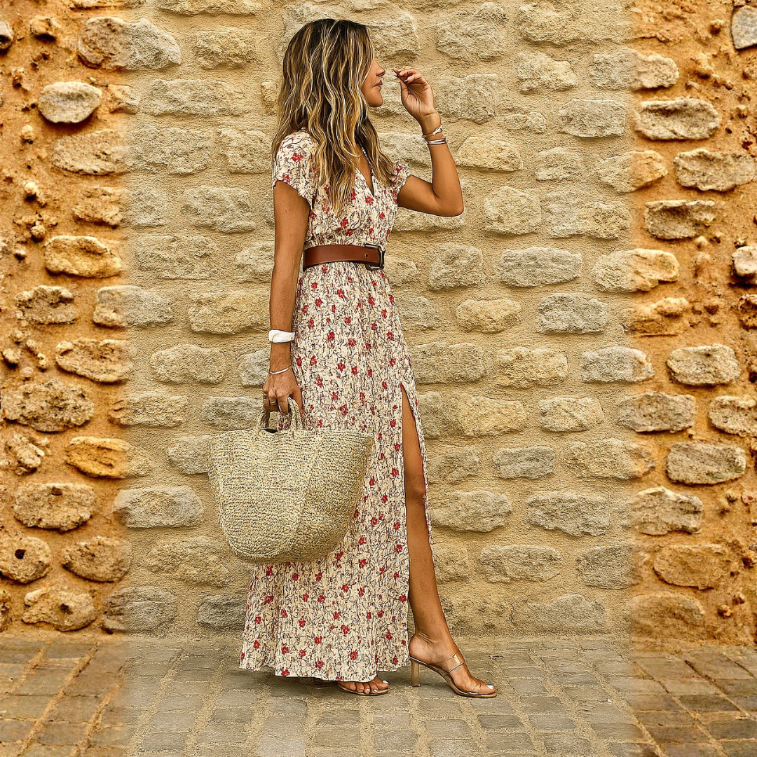 Bellucio™ |  Vestito lungo bohemien e vaporoso con cintura