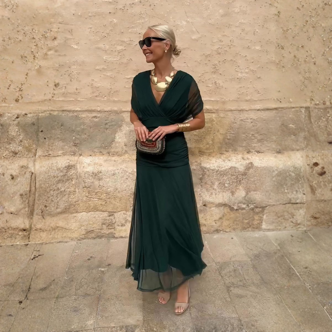 Bellucio™ | Elegante abito lungo da festa con scollo a V