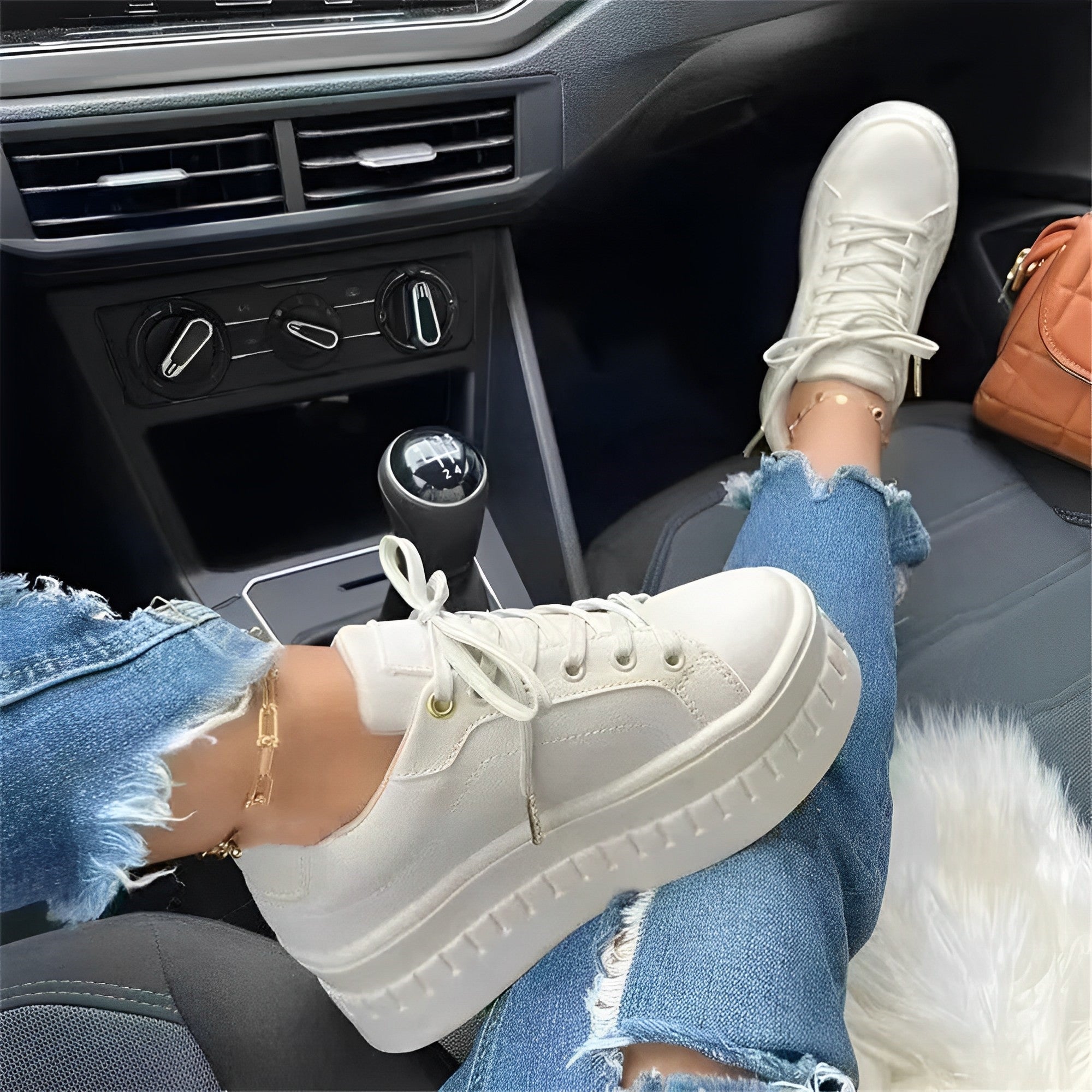 Valerie - Sneaker con plateau e suola spessa per donne