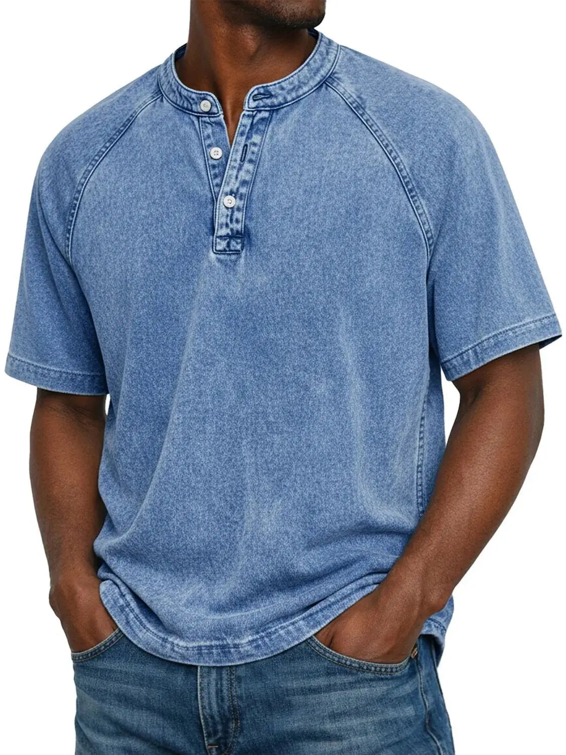 Bellucio™ | Varel Camicia vintage da uomo con bottoni