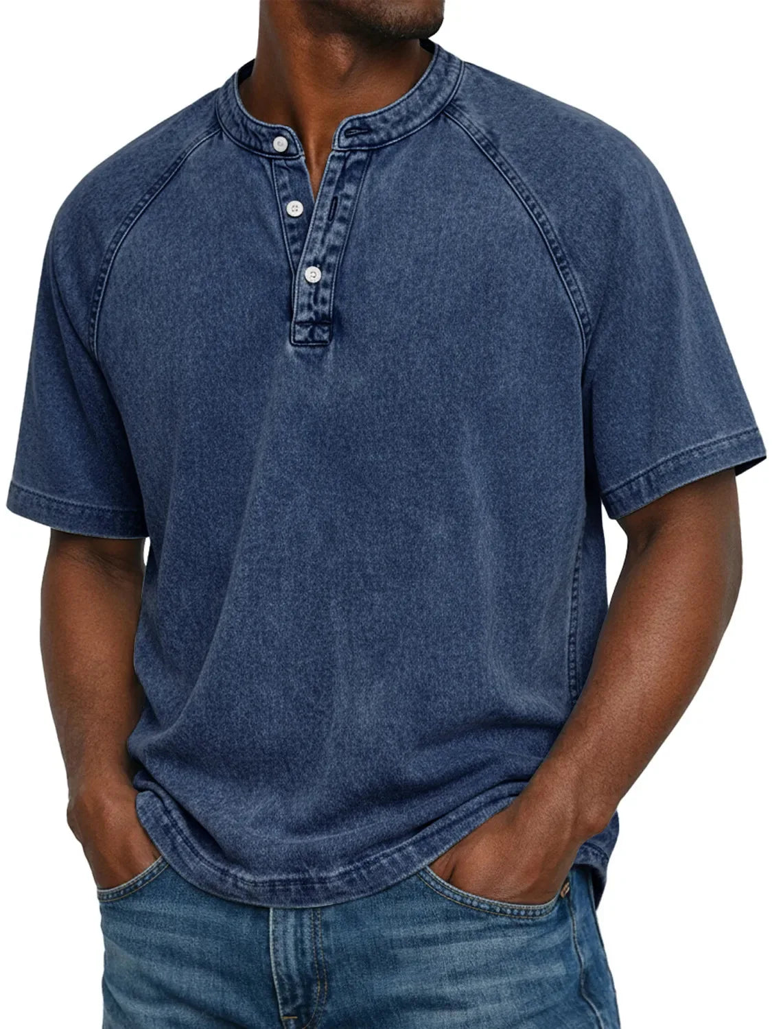 Bellucio™ | Varel Camicia vintage da uomo con bottoni