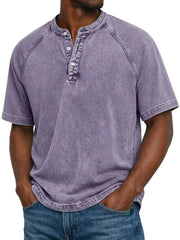 Bellucio™ | Varel Camicia vintage da uomo con bottoni