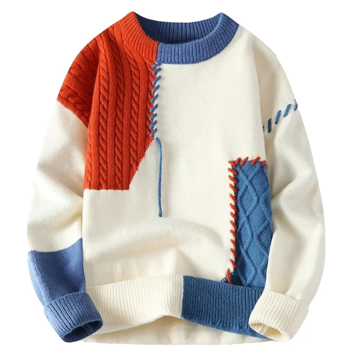 Bruno | Maglione patchwork confortevole