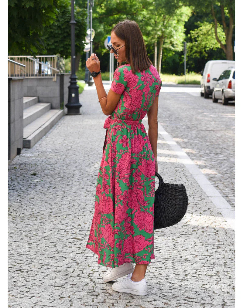 Bellucio™ | Abito Elegante con Scollatura a V e Taglio Modellante